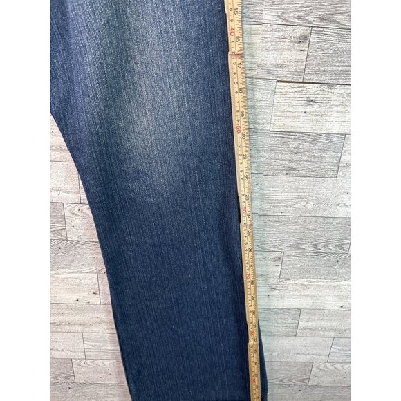 Company81 Men's W28 L30 Blue Denim Jeans Slight Flare Button Zipper Closure Gorp - Picture 8 of 11